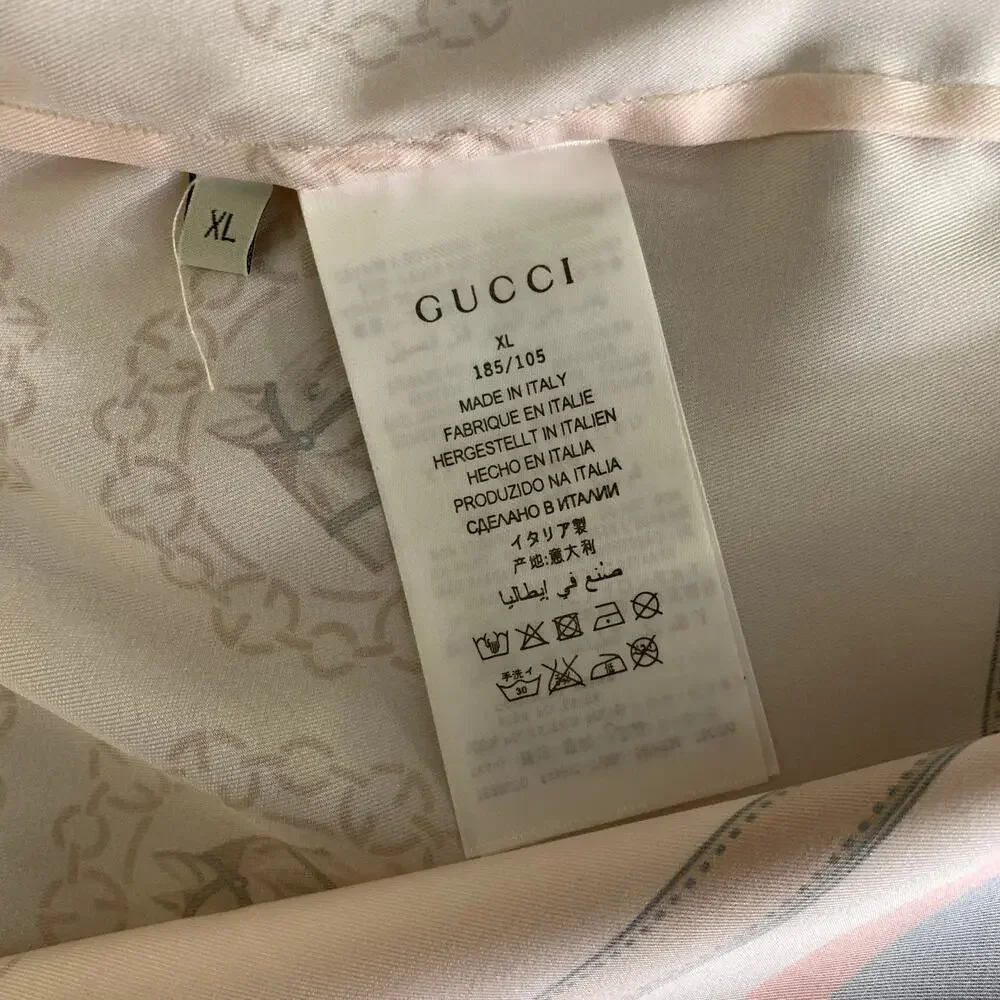 GUCCI Size L Beige Tan & Navy Equestrian Polyester Tracksuits & Sets